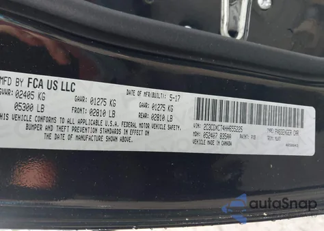 2017 Dodge Charger Daytona 340 Rwd from USA, damaged, VIN 2C3CDXCT4HH655225